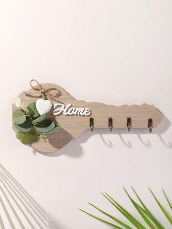 1pc Fashionable Minimalist Home Wall Key Holder, Clothes Hanger Rack, Birthday Gift, Party Decor