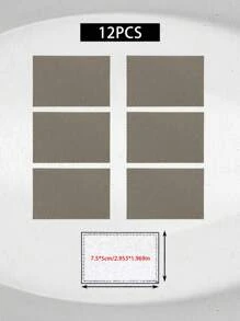 1 pieza Parche personalizado con adhesivo termofusible, pegatina de tela con contenido personalizado, parche rectangular para pantalones vaqueros, parche cuadrado para pantalones vaqueros, parche gris para pantalones vaqueros, parche marrón para pantalones vaqueros, parche marrón, parches personalizados en blanco con grabado láser, pegatina de tela rectangular para reparación de ropa y suministros de costura, parches personalizados especialmente para pantalones vaqueros