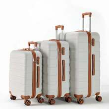 1 件 20/24/28 英寸耐用大容量行李箱万向轮锁密码锁随身行李拉杆箱适合学校大学适合男孩女孩女士男士旅行圣诞节礼物节日必备品 - 珊瑚粉 - 查看 5