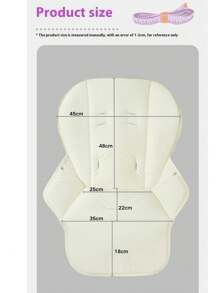 1 pieza Funda de cojín para silla alta de bebé, se ajusta a la mayoría de las sillas altas (sillas altas no incluidas)