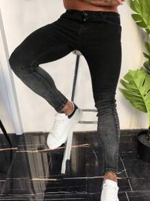 Men's Pocket Distressed Skinny Casual Fashionable Jeans