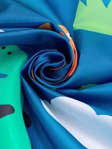 Kids Haircut Cape With Fun Dinosaur Pattern, Adjustable Snap Closure, Lightweight Waterproof Salon Cape For Children, Hairdressing Barber Apron With Soft Touch Material