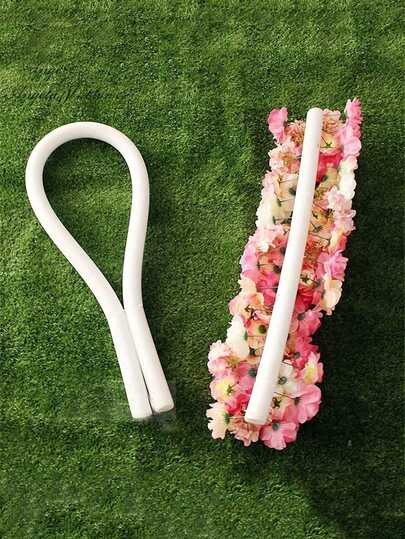 Premium White Floral Foam Stick For DIY Wedding & Event Decor, Cylindrical Sponge Base, Utility Hooks