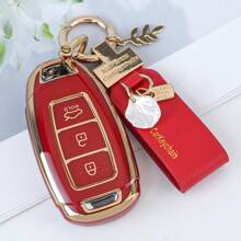 TPU Car Key Fob Cover Case Shell Compatible With Santa Fe, For I30, For IX35, For Encino, For KONA, For Solaris,For Fiesta, For Sonata For Azera, For Grandeur, For Elantra, For Accent - Protective Keyless Entry Remote Holder Dustproof And Anti Fall High-End Fashionable Keybag