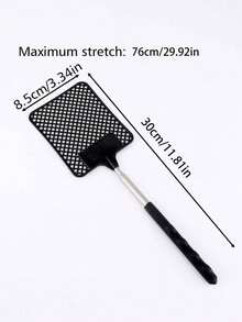 1pc Portable Extendable Mosquito & Fly Swatter - Long Handle Pest Killer For Kitchen, Travel & Camping - Stylish Insect Repellent Tool
