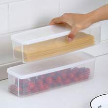 Rectangular Plastic Food Storage Container Box, Airtight Seal For Noodles, Fruits, Eggs, Refrigerator Organization - Multicolor - View 9
