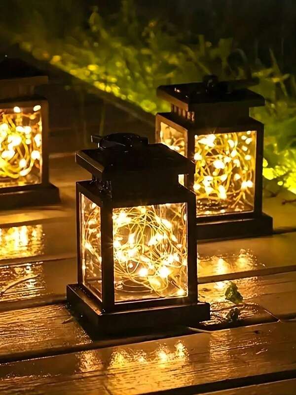 1/2/4 pièces Lampes solaires à fil de cuivre LED pour chemin extérieur, éclairage solaire extérieur, lampes étanches avec détecteur de lumière, convient pour le jardin, la cour, le sentier, l'anniversaire, les fêtes, la décoration (lumière chaude/lumière colorée)