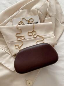 Brown PU Leather Clutch - Ideal For Valentine's Day, Comfortable And Fashionable, Fashion Handbag, Personalized Gift Option, Accessory 2025, Chic Style For All Occasions, Luxury Feel At Affordable Price - Brown - View 10