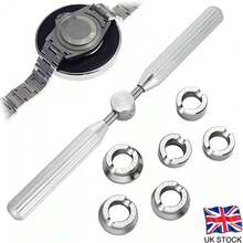 7Pcs Watch Case Back Opener Watch Repair Tool Precision Hand Held Watchmaker Screw Kit Case Opener Closer Remover - Yellow - View 2