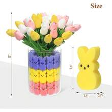 Easter Decoration - Vibrant Table Decorations With Bunny Vase Filler Set, Spring Centerpiece For Family And Holiday Celebrations - Multicolor - View 2