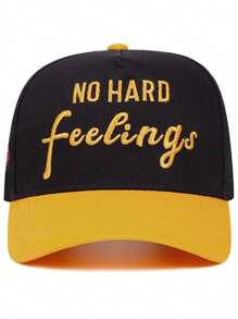1 Stück "Keine Harte" Rose 3D Stickerei Baseballcap, Unisex Outdoor Sport Racing Lässig Snapback, amerikanischer Trucker-Stil