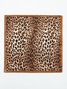 1 pieza Pañuelo de cabeza con estampado de leopardo, adecuado para uso diario - Multicolor - Ver 6