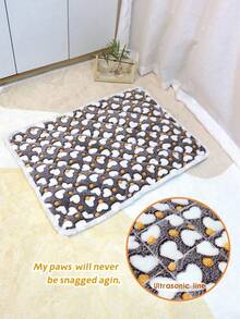 1PC Flannel Thickened Washable Pet Mat Bed Cushion, All Seansons Fluffy Pet Bed And Crate Mat, Breathable Soft And Cozy Pet Blanket For Cats And Dogs, Warm & Comfortable Bed Pad For Pets Indoor And Outdoor, Sit And Sleep Cushion Pet Supplies For Small Medium Large Cats, Small And Medium Dogs - Maroon - View 20