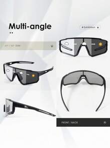 1Pair Fashion Photochromic Sport Polarized Glasses For Women Cycling Pink Glasses Color Changing Shades For Outdoor Running, Hiking, Shopping, Selfie, Party, Travel, Beach, Vacation Easy Comfort Casual Outfits Outdoor Cycling Glasses For Summer Beach Vacation, Outdoor, Travel Autumn Accessories Goggles