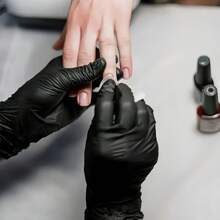 20/50/100-Piece Black Disposable Nitrile Gloves For Painting.Crafts,Cleaning & FoodHandling, Beauty & Nail Care -HomeCleaning Essentials(No Box)