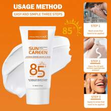 50ml Silky Moisturizing Gentle Sunscreen, Broad Spectrum SPF Moisturizing Formula, Lightweight Sunscreen, Natural Finish, Vegan, For Face & Body