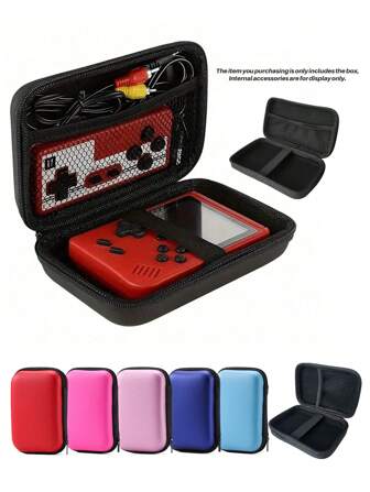 Carrying Case Storage Organizer Bag Multi-Purpose Universal Carry Pouch Handheld Game Console Carrying Case, Protective Travel Retro Mini Game Player Box For Charging Cable, Earplugs, Batteries And Accessories,Hard Carrying Case For Tlsdosp / Anbernic RG35XX / Anbernic RG353V / Anyando / JAMSWAL /TAPDRA Handheld Game Console