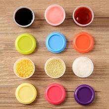2pcs Transparent Mini Plastic Jars, Portable Small Plastic Storage Boxes For Sauces And Spices - Portable Small Plastic Containers, Bento Condiments, Seasoning And Spice Tools, Salt, Spice Storage, Convenient To Carry, Suitable For School Supplies, Picnics And Parties, Kitchen Gadgets (Random Color) - Multicolor - View 3