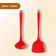 [Offre limitée] Indispensables de cuisine en silicone 1-5 pièces - Set de spatules anti-adhésives résistantes à la chaleur, louches et passoires (Lavable au lave-vaisselle/Cadeau parfait!)'