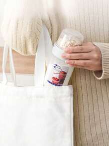 Tazas de desayuno, vasos para llevar, recipientes para cereales y leche con doble sellado, tazas de yogur portátiles con contenedores para cereales, avena o fruta, esencial para la oficina, la universidad, los viajes, los picnics, almacenamiento de alimentos hermético, ideal para bebés, mamás, estudiantes y trabajadores de oficina, suministros escolares de vuelta al cole