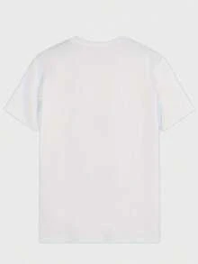 Plus Size Women T-Shirts,Stop Riding ,(1 Pcs )100% Cotton Casual Printed T-Shirt,Crew Neck Short Sleeve,220g  Cotton T-Shirt,For Going Out,Gift,Summer,Unisex - trắng - Xem 2