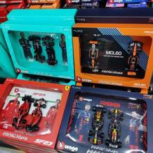Burago 2 sets de Bburago, edición limitada 1:43 de coches de aleación del equipo F1, set de coches de Fórmula Dos con marco de imagen, edición de coleccionista de modelos de carreras con tapa dura, regalo de coleccionista de modelos de carreras Red Bull/Mercedes/McLaren para hombres