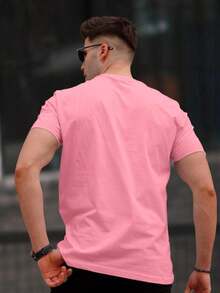 Camiseta Masculina CP 1910 Blusa 100% Algodao Malha Premium Timao Lançamento - Rosa Bebê - Visão 4