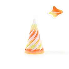 1 3D Printed Spiral Cone Christmas Tree Decoration Made Of Plastic Material, Suitable For Desktop Decoration In Vacation Homes And Offices, Suitable For Thanksgiving, Birthdays, Valentine's Day, Christmas, Bridal Parties, Bars And Adult Parties, Weddings, Spring, Halloween, Christmas