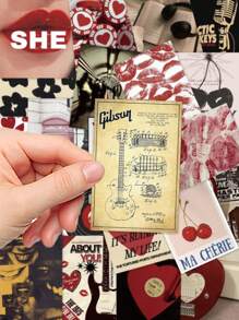 50 sztuk Vintage Kobiety Plakaty Naklejki Podręcznik Notebook Laptop Telefon komórkowy Etui Bagaż Skateboard Kask Dekoracyjne Naklejki, Artykuły Szkolne, Powrót Do Szkoły