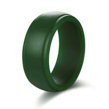 4 Packs Men's Silicone Rings Wedding Band Rubber Ring Fit Size 7-14, Comfortable, Durable & Stylish For Active Lifestyles 8mm Wide 2mm Thick