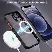 Hadaasi 1 buah Casing Ponsel Tipis Anti-Jatuh Magnetik Warna Pink Muda dengan Sentuhan Lembut, Akrilik Matte + TPU, Pelindung Lensa Kamera Tepi Lembut, Perlindungan Penuh, Anti-Jatuh, MagSafe, Pengisian Daya Nirkabel, Tahan Gores, Kompatibel dengan iPhone 16 Pro/16 Pro Max/16 Plus/16/15 Pro/15 Pro Max/15 Plus/15/14 Pro/14 Pro Max/14 Plus/14/13 Pro/13 Pro Max/13/12 Pro/12 Pro Max/12/11 Pro Max/11/11 Pro/XS Max/XR/XS/X - Baby Pink - View 5