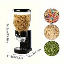 3 pezzi Dispenser per la stagione di laurea: grande capacità, facile da usare, set dispenser per cereali 3 in 1 - contenitori sigillati per cereali, riso e avena con misurazione precisa, perfetto per organizzatori per colazione e spuntino in cucina