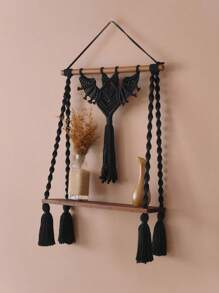 1pc/2pcs Bat Plant Holder, Bat Macrame, Goth Home Decor, Living Room Wall Art, Spooky Halloween, Macrame Hangers, Plant Decoration