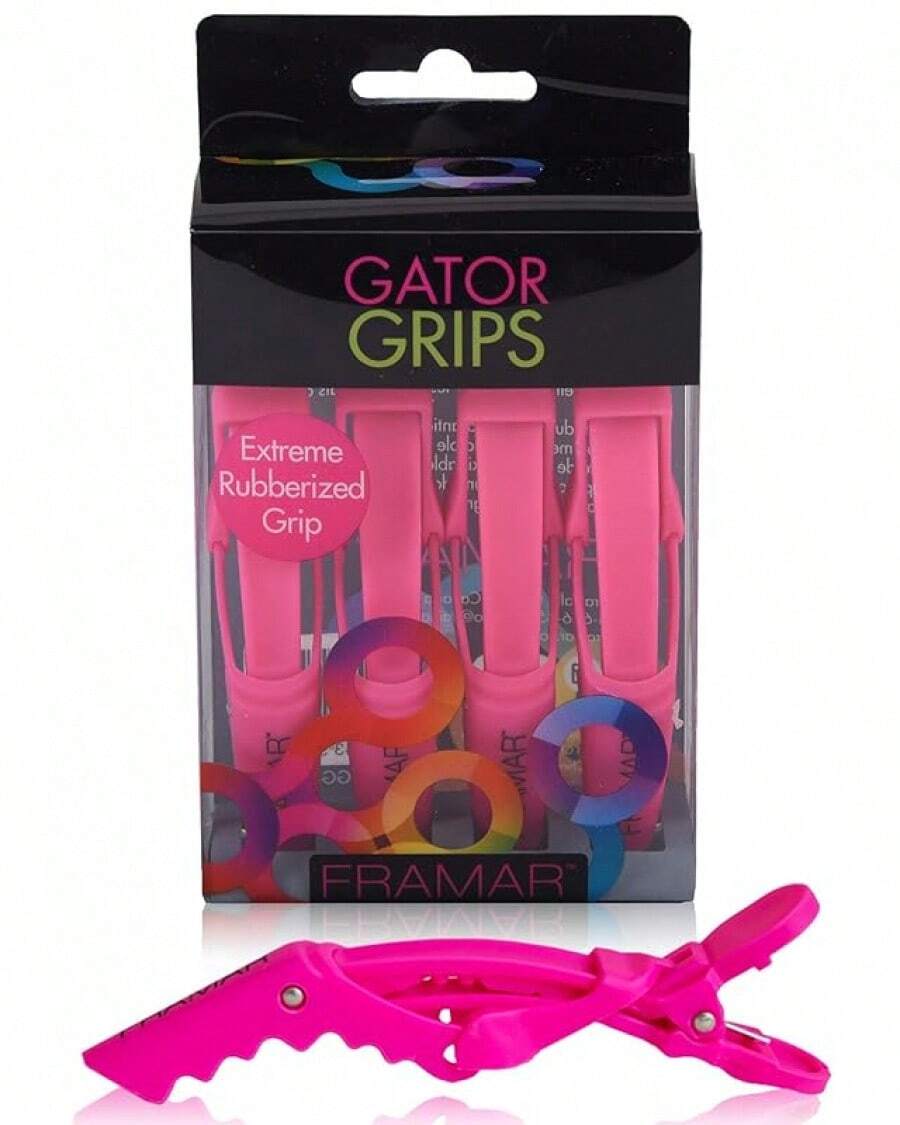 FRAMAR Neutral Alligator Clips Hair Styling 10 Pack – Professional Alligator Hair Clips Women, Hair Clip Women, Salon Hair Clips Styling – Firm Hold Without Slippingvalentine's Day FXTS - 粉色 - 查看 1