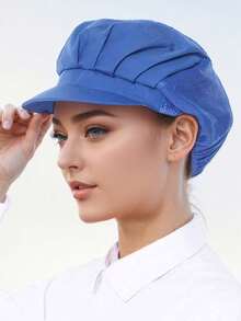 10/5/2/1pc 透气涤纶面料工作帽，可调节网眼厨房烹饪帽，带弹性闭合的餐饮服务帽，男女通用的全网眼厨师帽，防油发套，带抽绳闭合的短帽檐，仅可手洗，男女皆宜的防尘网眼帽 - 适用于餐饮、烘焙和车间使用 - 彩色 - 查看 16