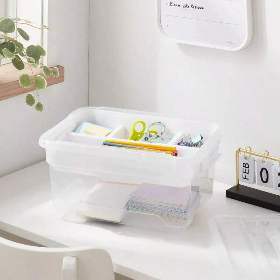 14qt 13L Solution Storage Box With Insert Tray