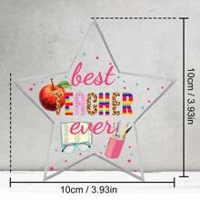 Teacher Appreciation Gifts For Women Men, Teacher Birthday Christmas Gifts Teacher's Day Thank You Gifts, Gradua Tion Gifts For Teachers, Acrylic Keepsake Desk Decor, Best Teacher Ever