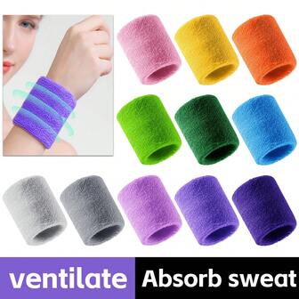 Vilico 1 PC Towel Sports Wrist Bands Tennis Sweat Bands Wrist Guard For Basketball Volleyball Fitness Sweatbands Wrist Wrap Cuff Wrist Protection Badminton Running Fitness Sport Towel Sweat Wrist Band Gym Gym Wristbands Accessories