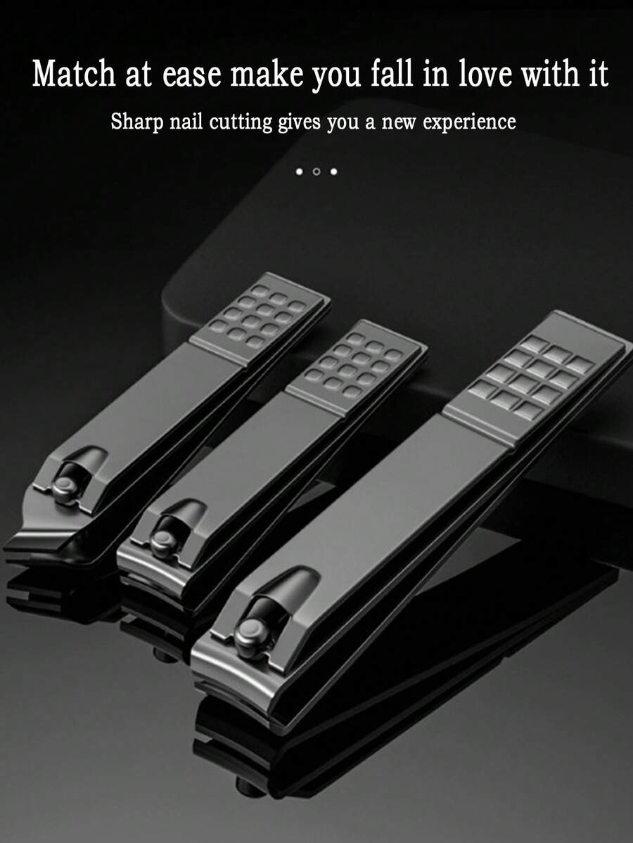 1pc Stainless Steel Nail Clipper, Nail Cutter, Nail Trimmer, Toenail Nipper Tool - Multicolor - View 1