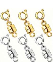 磁性可转换扣 - 易于使用的龙虾扣磁铁，适用于珠宝制作、项链和手链链条延长、可调节扣合、强力抓握、DIY 珠宝维修和更换 - 彩色 - 查看 22