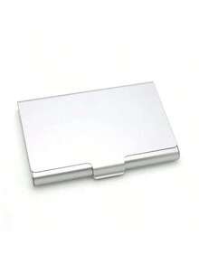 1pc Creative Business Card Holder, Aluminum Alloy Card Stand, Metal Box Cover Credit Card Case For Men And Women, Card Metal Wallet Back To School - Multicolor - View 11