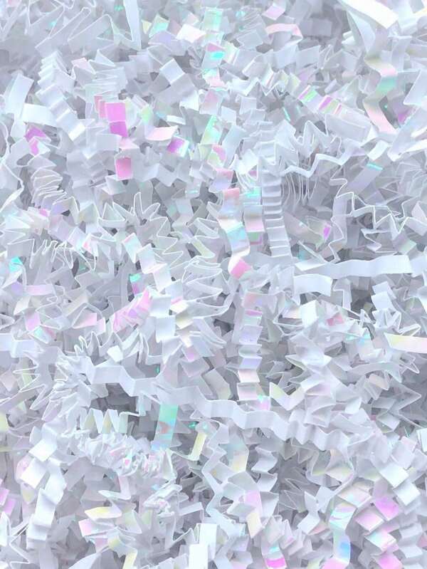 1pc Shiny Crinkle Paper Confetti, 25g/50g, Rainbow Colors, Gift Box Filler, Ideal For Gift Packaging,Christmas