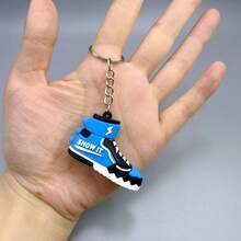 1pc Multi-Color Cartoon Basketball Shoe Keychain, Creative 3D Shoes Keyring, Wholesale For Men, Everyday Use School Letter Car Accessories Cute Goth Y2k Christmas Gift Ideas Bag Accessories Lanyards With Id Holder Car Accessories Bag Charms Car Accessories Teacher Friend Sister - Multicolor - View 9