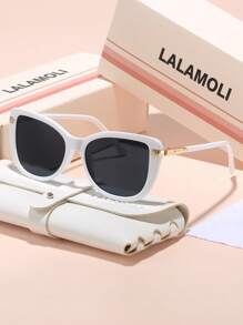 LALAMOLI LALAMOLI Katzenauge Vollrand Modebrillen, für Outdoor, Strand, Party, Urlaubsgeschenk für Sommer Strandurlaub, Outdoor, Reisen