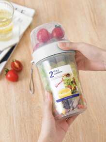 Tazas de desayuno, vasos para llevar, recipientes para cereales y leche con doble sellado, tazas de yogur portátiles con contenedores para cereales, avena o fruta, esencial para la oficina, la universidad, los viajes, los picnics, almacenamiento de alimentos hermético, ideal para bebés, mamás, estudiantes y trabajadores de oficina, suministros escolares de vuelta al cole