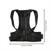 Corrector de postura para hombres y mujeres - Soporte de espalda para apoyo lumbar y postura erguida - Enderezador de espalda transpirable, corrector de postura para cuello, espalda y hombros - Multicolor - Ver 9