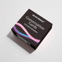 HEART BRIDGE 1 张家庭趣味对话入门卡，50 个主题聊天卡牌游戏，引人入胜且温馨的家庭交流，万圣节、圣诞节、感恩节、家庭游戏之夜的绝佳礼物