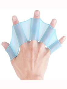 2 件/夏季硅胶游泳专用手脚蹼，适合青少年、成人自由泳划水、游泳手脚蹼游泳装备