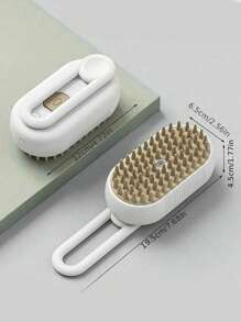 1 Pieza Peine vaporizador y masaje para mascotas, limpiador de pelo flotante para gatos y perros, sin necesidad de bañar, peine vaporizador de masaje sin enjuague, cepillo de un solo toque, carga USB, adecuado para gatos y perros, herramientas de cuidado diario, herramientas portátiles de acicalado de pelaje
