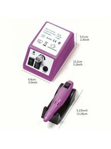 Kit de Ferramenta de Máquina de Lixa de Unhas elétrica em Estilo de Caneta para Manicure e Pedicure, com Cortadores e Lixas de Unhas de Baixo Ruído